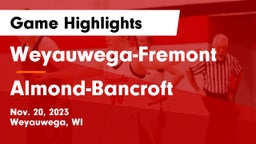 Weyauwega-Fremont  vs Almond-Bancroft  Game Highlights - Nov. 20, 2023