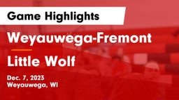 Weyauwega-Fremont  vs Little Wolf  Game Highlights - Dec. 7, 2023