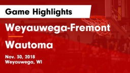 Weyauwega-Fremont  vs Wautoma  Game Highlights - Nov. 30, 2018