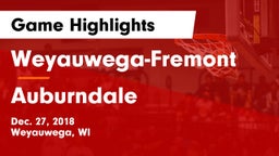 Weyauwega-Fremont  vs Auburndale  Game Highlights - Dec. 27, 2018
