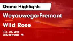 Weyauwega-Fremont  vs Wild Rose  Game Highlights - Feb. 21, 2019