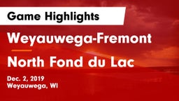 Weyauwega-Fremont  vs North Fond du Lac  Game Highlights - Dec. 2, 2019