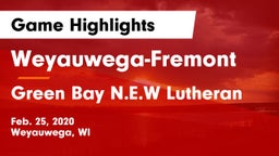 Weyauwega-Fremont  vs Green Bay N.E.W Lutheran Game Highlights - Feb. 25, 2020