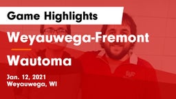 Weyauwega-Fremont  vs Wautoma  Game Highlights - Jan. 12, 2021