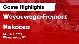 Weyauwega-Fremont  vs Nekoosa  Game Highlights - March 1, 2022