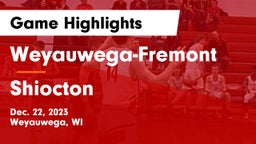 Weyauwega-Fremont  vs Shiocton  Game Highlights - Dec. 22, 2023