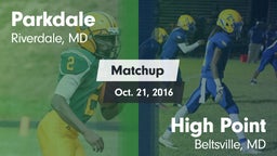 Matchup: Parkdale  vs. High Point  2016