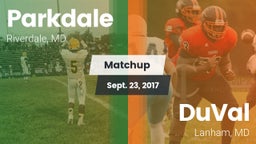 Matchup: Parkdale  vs. DuVal  2017