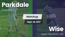 Matchup: Parkdale  vs. Wise  2017