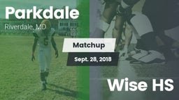 Matchup: Parkdale  vs. Wise HS 2018