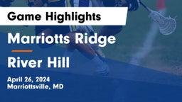 Marriotts Ridge  vs River Hill  Game Highlights - April 26, 2024