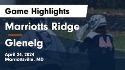 Marriotts Ridge  vs Glenelg  Game Highlights - April 24, 2024