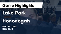 Lake Park  vs Hononegah  Game Highlights - Dec. 28, 2023