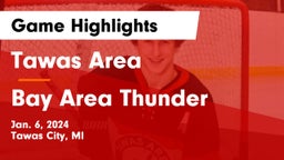 Tawas Area  vs Bay Area Thunder Game Highlights - Jan. 6, 2024