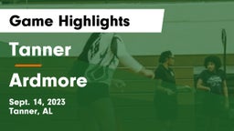 Tanner  vs Ardmore  Game Highlights - Sept. 14, 2023