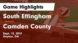 South Effingham  vs Camden County  Game Highlights - Sept. 12, 2019