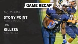 Recap: Stony Point  vs. Killeen  2016
