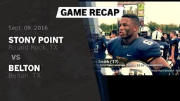 Recap: Stony Point  vs. Belton  2016