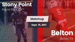 Matchup: Stony Point High vs. Belton  2017