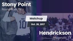 Matchup: Stony Point High vs. Hendrickson  2017