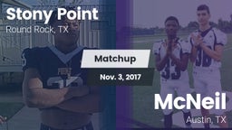 Matchup: Stony Point High vs. McNeil  2017