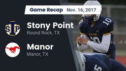 Recap: Stony Point  vs. Manor  2017