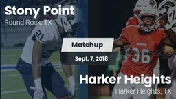 Matchup: Stony Point High vs. Harker Heights  2018