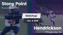 Matchup: Stony Point High vs. Hendrickson  2018