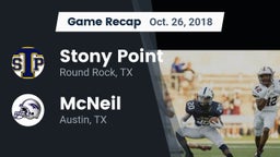Recap: Stony Point  vs. McNeil  2018