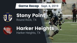 Recap: Stony Point  vs. Harker Heights  2019