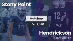 Matchup: Stony Point High vs. Hendrickson  2019
