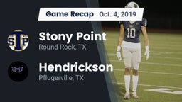 Recap: Stony Point  vs. Hendrickson  2019