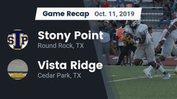 Recap: Stony Point  vs. Vista Ridge  2019