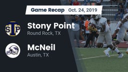 Recap: Stony Point  vs. McNeil  2019