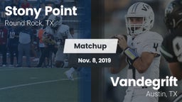 Matchup: Stony Point High vs. Vandegrift  2019