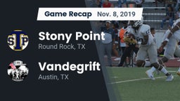 Recap: Stony Point  vs. Vandegrift  2019