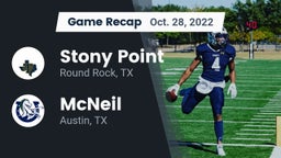 Recap: Stony Point  vs. McNeil  2022