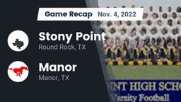Recap: Stony Point  vs. Manor  2022