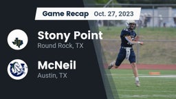 Recap: Stony Point  vs. McNeil  2023