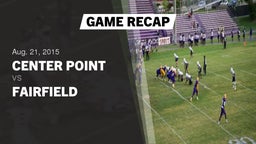 Recap: Center Point  vs. Fairfield  2015