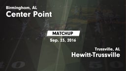 Matchup: Center Point High vs. Hewitt-Trussville  2016