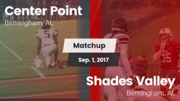 Matchup: Center Point High vs. Shades Valley  2017