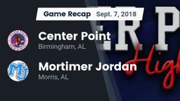 Recap: Center Point  vs. Mortimer Jordan  2018
