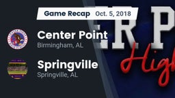 Recap: Center Point  vs. Springville  2018