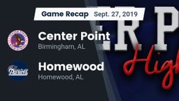 Recap: Center Point  vs. Homewood  2019