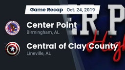 Recap: Center Point  vs. Central  of Clay County 2019
