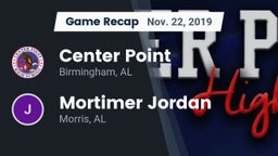 Recap: Center Point  vs. Mortimer Jordan  2019