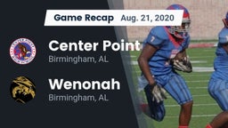 Recap: Center Point  vs. Wenonah  2020