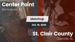 Matchup: Center Point High vs. St. Clair County  2020