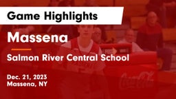 Massena  vs Salmon River Central School Game Highlights - Dec. 21, 2023